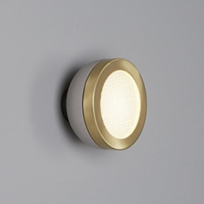 Outlet Molly wall / ceiling lamp - Small - brushed brass dome, Sand grey