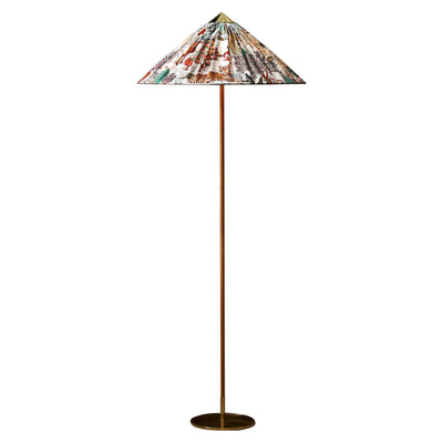 Outlet GUBI 9602 Floor Lamp with Pierre Frey Shade - Limited Edition