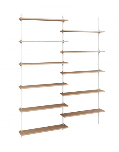 MOEBE Wall shelving set double