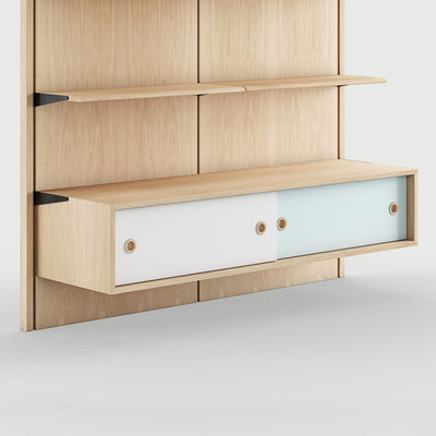 Finn Juhl Large Cabinet with Sliding Door for Panel System