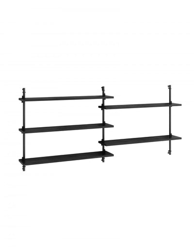 MOEBE Wall shelving set double