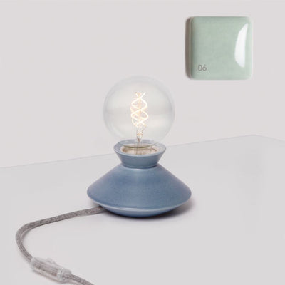 Foggy ceramic table lamp