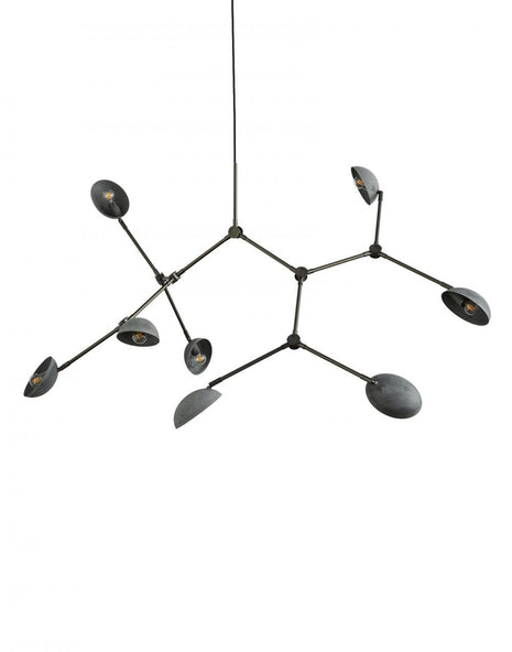 Ex Display 101 Copenhagen Drop Chandelier - Oxidised Grey