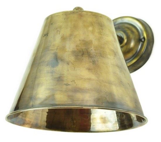 Outlet Limehouse Map Room Wall Light - Large Map Room Wall Light - Antique Brass