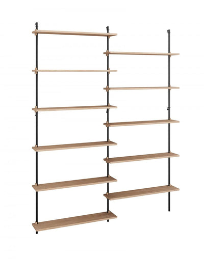 MOEBE Wall shelving set double