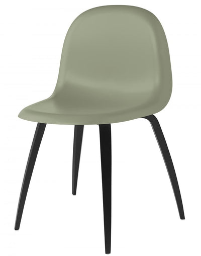 GUBI 3D Dining Chair - Wood Base - Plastic Seat