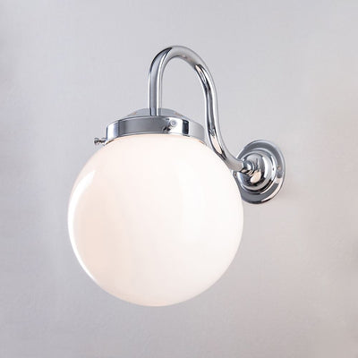 Old School Electric Opal Globe wall light