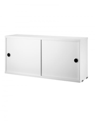 String Furniture String Cabinet with Sliding Doors