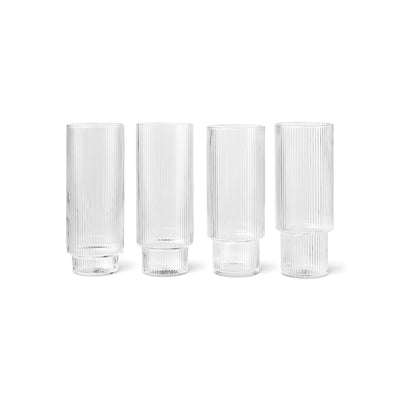 Ripple long drink glass - set of 4