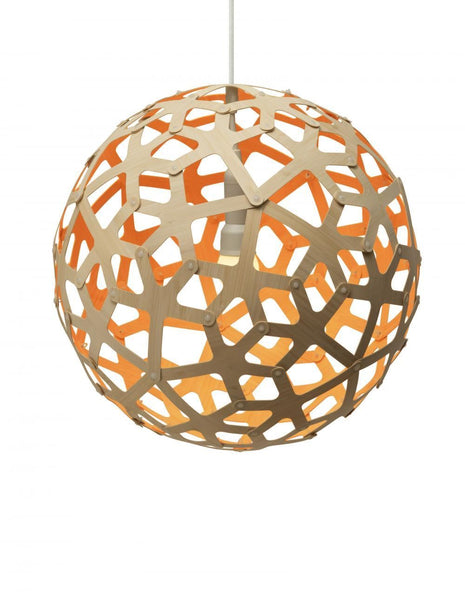 Outlet Coral pendant coloured - 1 side - Small, Orange