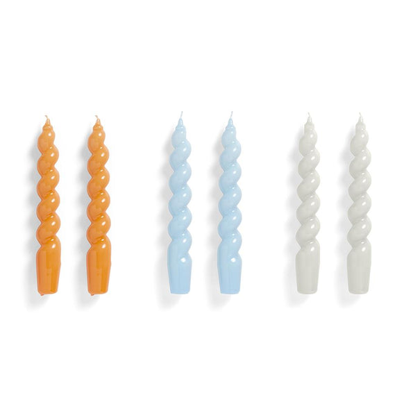 HAY Spiral Candles Set Of 6