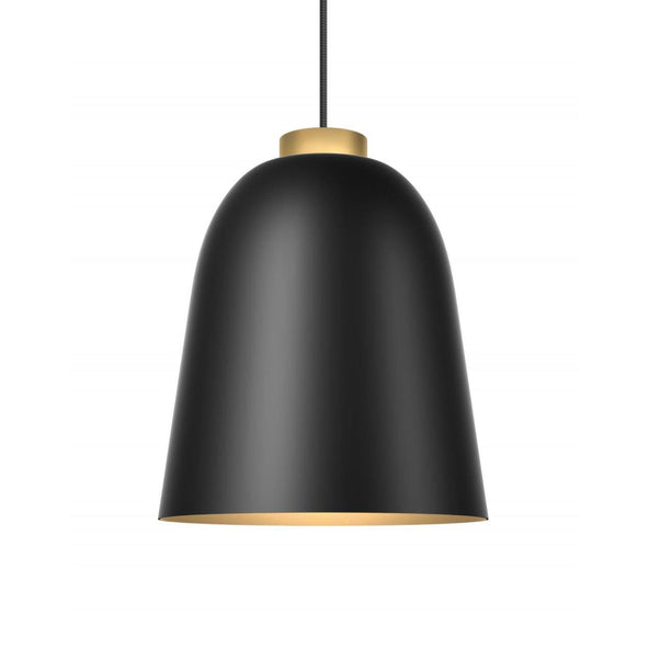 Outlet Shapes Summera Pendant Light - Large Black and Yellow Gold with Gold Flex