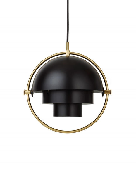 Outlet Multi-Lite pendant light - small - Black / brass