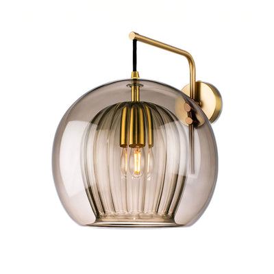 Marc Wood Pleated Crystal Wall Light