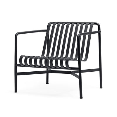 Ex Display HAY Palissade Garden Furniture Lounge Chair - Low, Anthracite