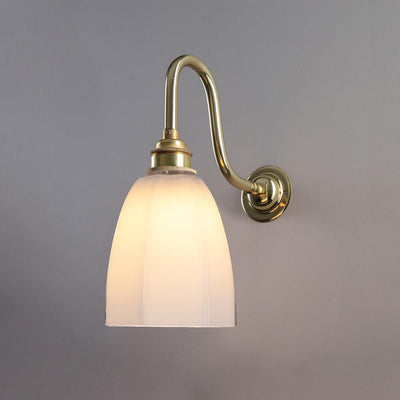 Old School Electric Hexagon bathroom swan wall light - E27