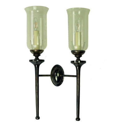 Limehouse Grosvenor Twin Wall Light with Storm Glass