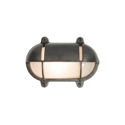 Brass oval bulkhead with eyelid