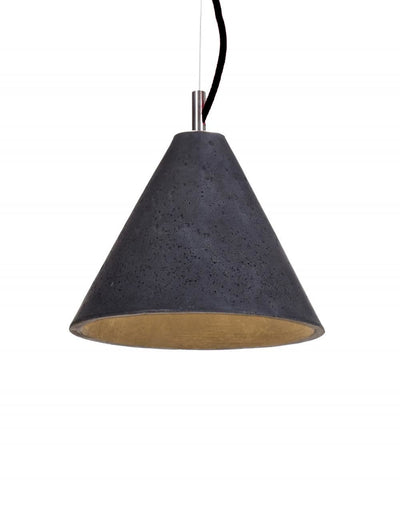 Outlet Kobe pendant - Kobe 3 - anthracite, Steel, Matching concrete ceiling rose