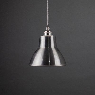 Fritz Fryer Moccas Industrial Pendant Light - Brushed Steel