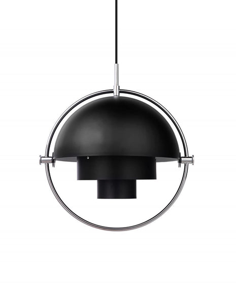 Outlet Multi-Lite pendant light - small - Black / chrome