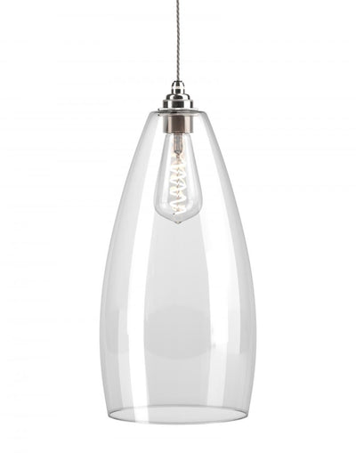 Outlet Upton pendant - XL - clear, Nickel