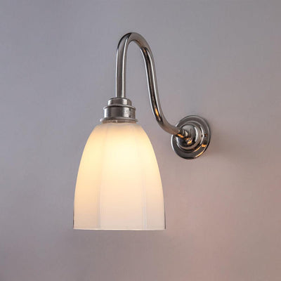 Old School Electric Hexagon bathroom swan wall light - E27