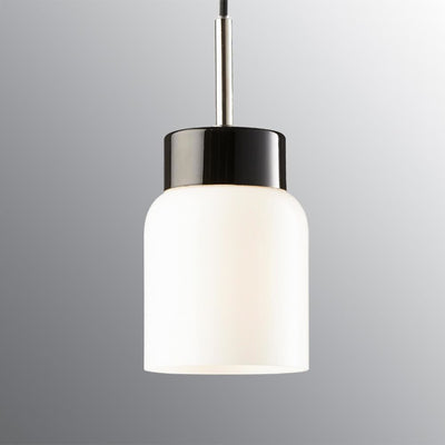 Outlet Smycka Tova Pendant Light - Black base, opal glass