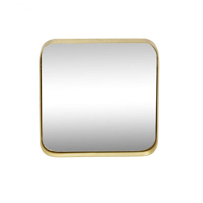 Small Square Brass Mirror