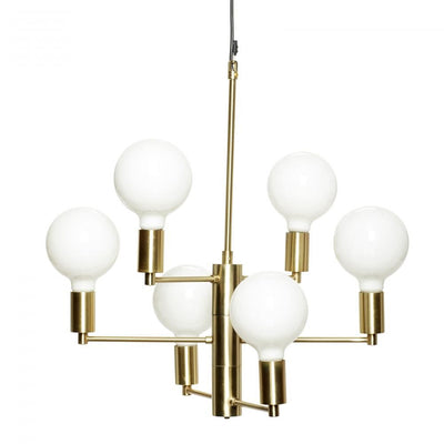 Multi Bulb Brass Chandelier