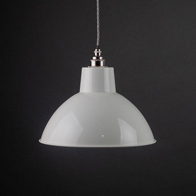 Fritz Fryer Moccas Industrial Pendant Light - White