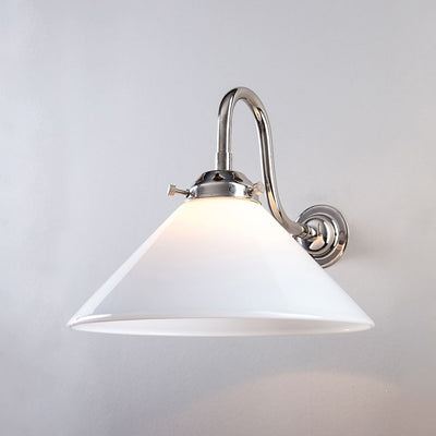 Old School Electric B22 Conical glass wall light