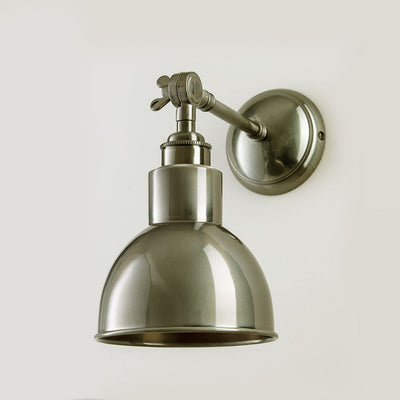 Old School Electric Churchill wall light - metal shades