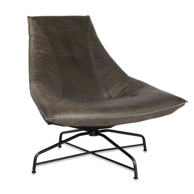 Jess Designs Beal Swivel Lounge Chair without Arms - Bonanza Grey with Old Glory Frame