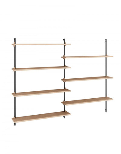 MOEBE Wall shelving set double