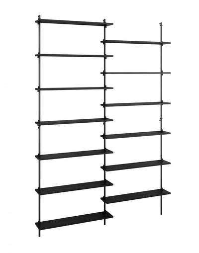 MOEBE Wall shelving set double