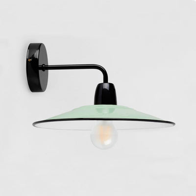 Enamelled wall light