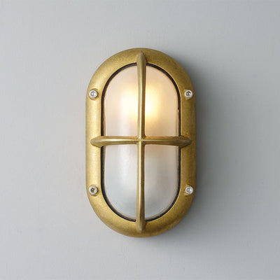 Small Oval Exterior Bulkhead Fitting - with guard