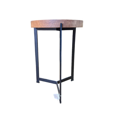 Ex Display DK3 Plateau Coffee Side Table - Smoked Oak, Diameter : 50 x 35cm **STORE COLLECTION**