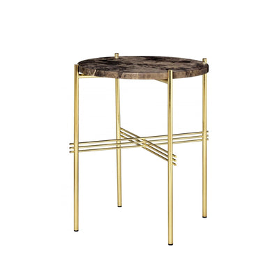 GUBI TS Side Table - Brass Base