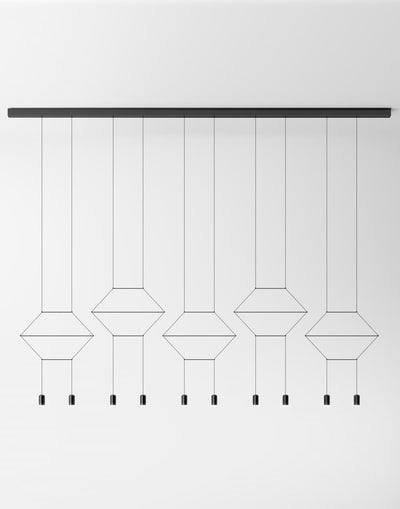 Wireflow lineal clusters