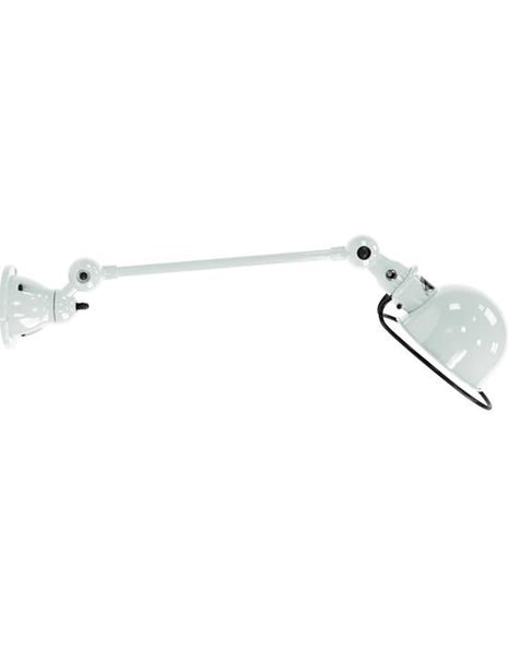 Outlet Jielde Loft one arm wall Light - White, Gloss, No switch