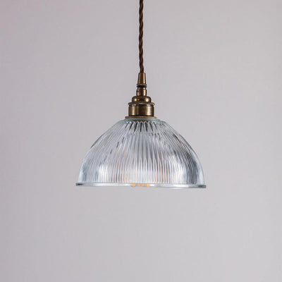 Old School Electric prismatic dome pendant light