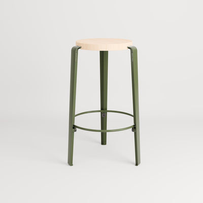 TIPTOE MI LOU Stool - Wooden Seat