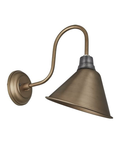 Industville Vintage Cone Shaped Barn Swan Neck Retro Wall Sconce Lamp