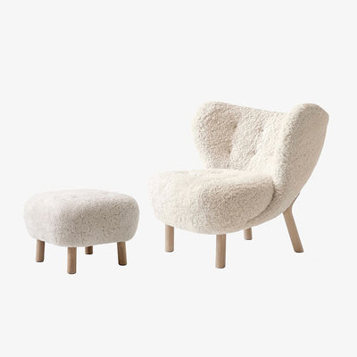 &Tradition VB1 Little Petra Chair - Sheepskin Edition *Free Footstool Worth £1265*