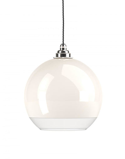 Fritz Fryer Hereford Pendant Light - White Glass