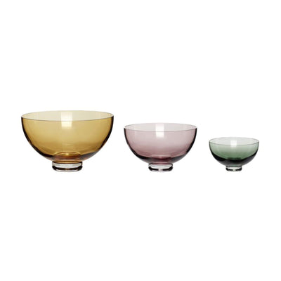 Hubsch Radiant Bowls, Set of 3