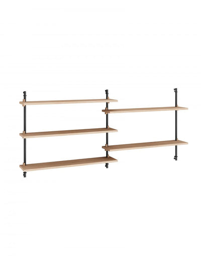 MOEBE Wall shelving set double