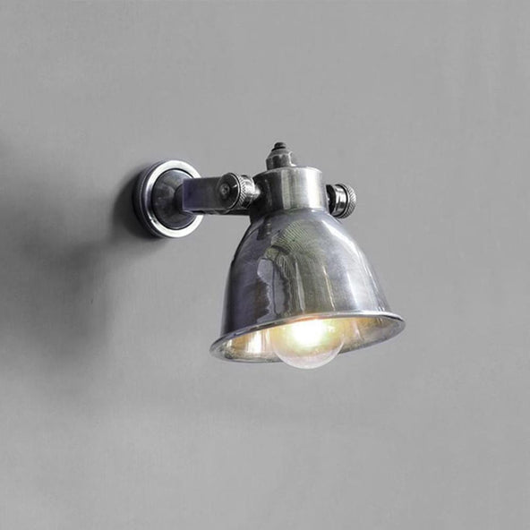 Small pewter wall spotlight